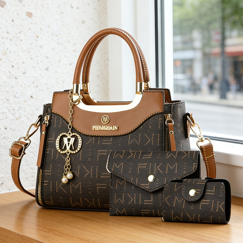 Luxury Bags With Zipper - Set di 3 borse di lusso