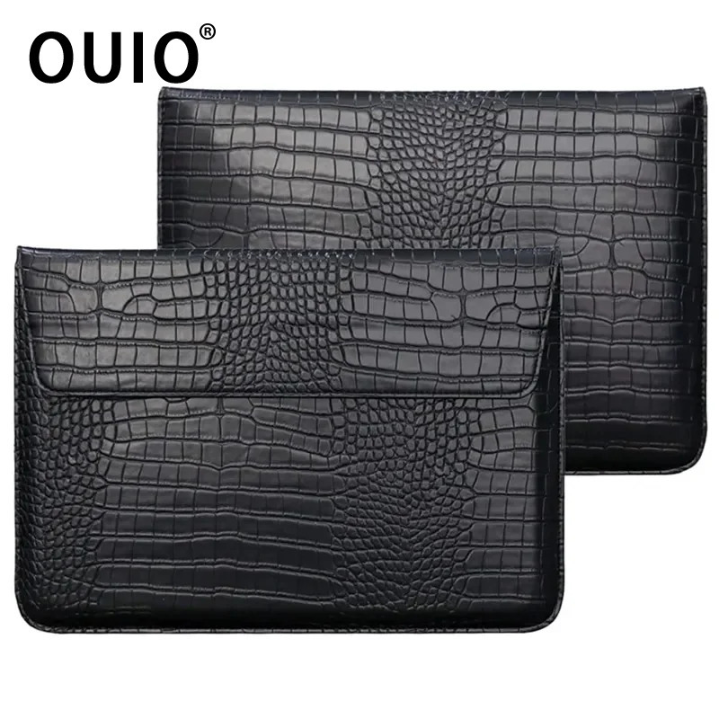 Laptop Bag Leather 15 - OUIO Custodia per laptop in pelle