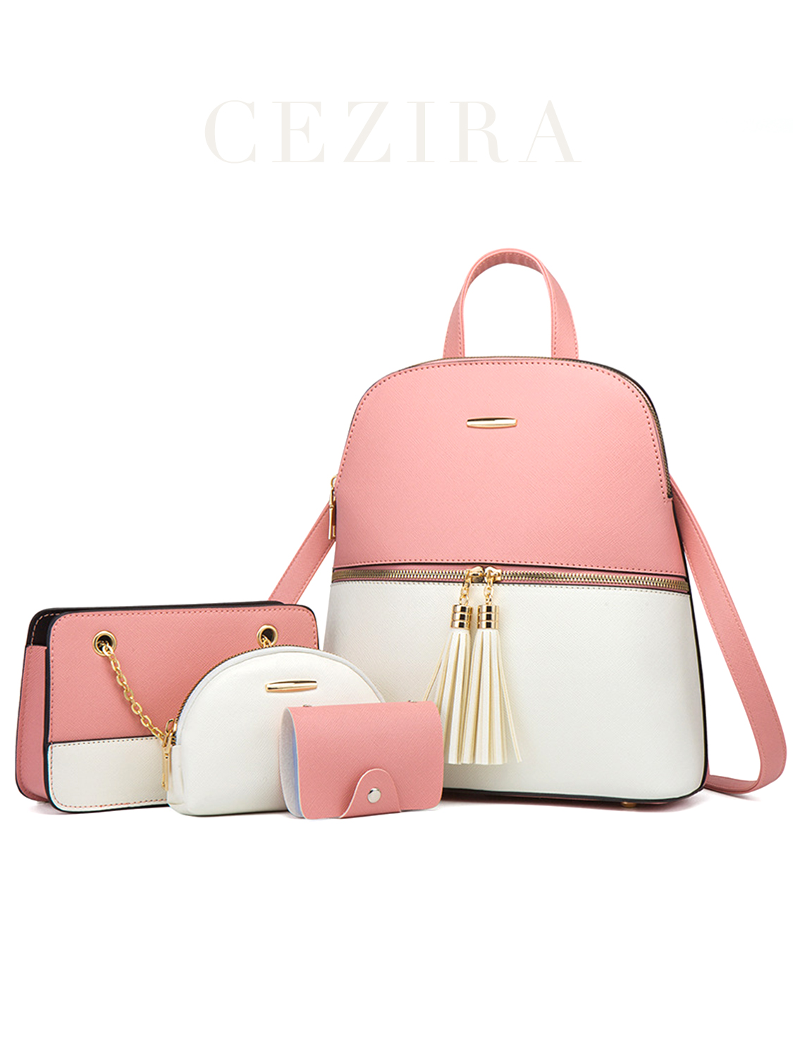 Luxury Bags Vegan - Set di 4 borse da donna