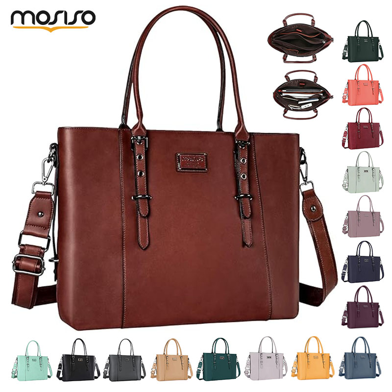 Laptop Bag Leather 15 - Borsa tote per laptop in pelle