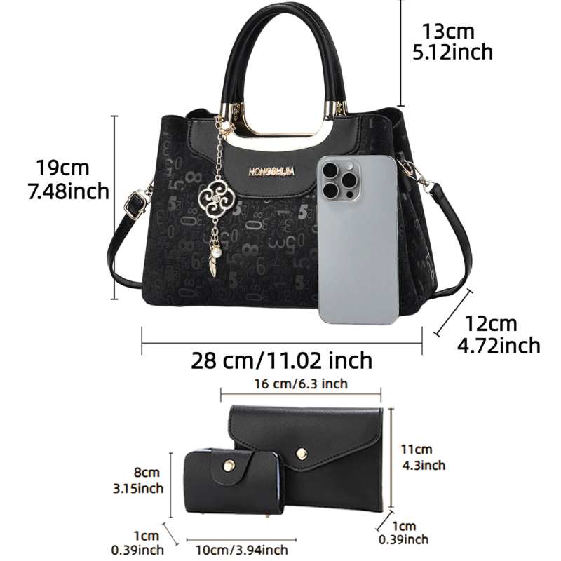 Set di 3 Borse da Donna alla M - Luxury Bags With Zipper recensione e prezzo