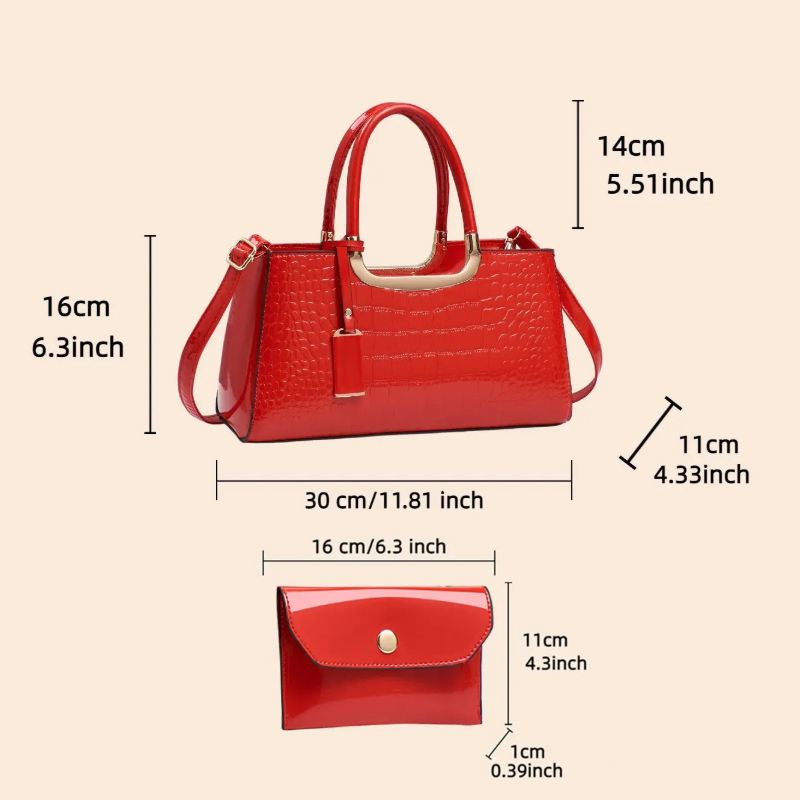 Set di Borse da Donna, Borse a - Luxury Bags With Zipper recensione e prezzo