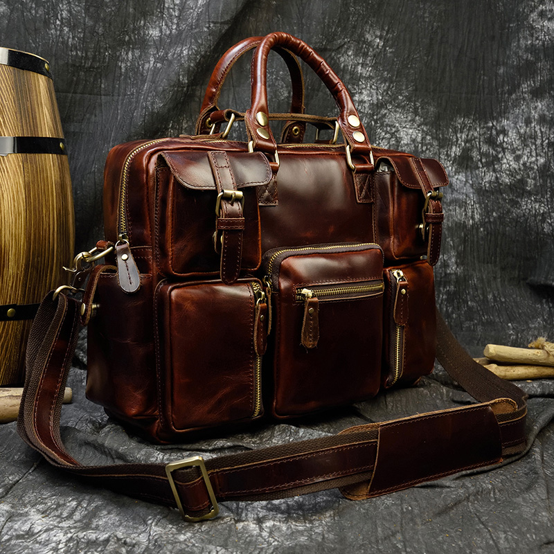 Cartella da uomo in vera pelle - Laptop Bag Leather 15 recensione e prezzo
