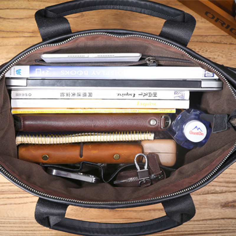 Borsa a Mano da Uomo in Pelle  - Laptop Bag Leather 15 recensione e prezzo